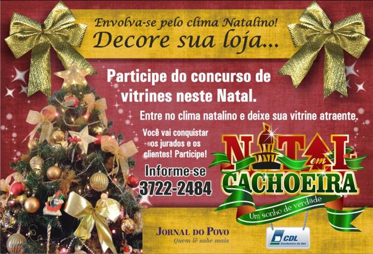 Concurso de Vitrine CDL Cachoeira do Sul